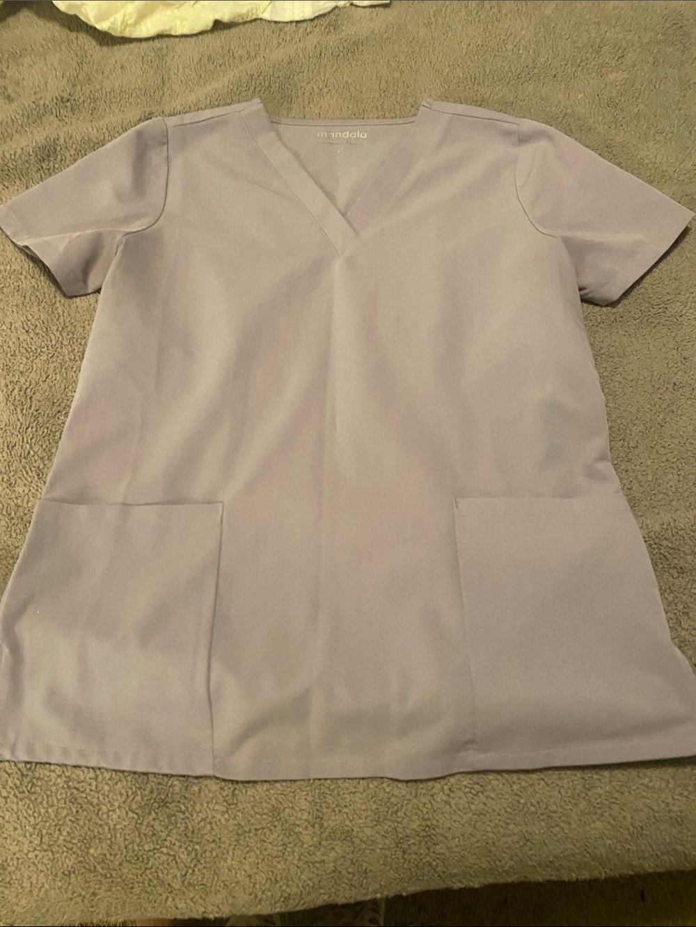 Mandala scrubs Lavender V-Neck Scrub Tunic